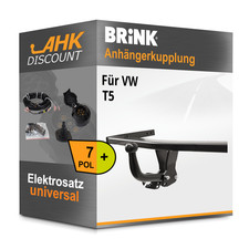 Für VW T5 09.2009-08.2015 BRINK Anhängekupplung starr + 7polig E-Satz AHK