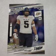2022 Panini Chronicles Draft Picks Prestige 7 /49 George Karlaftis Rookie RC