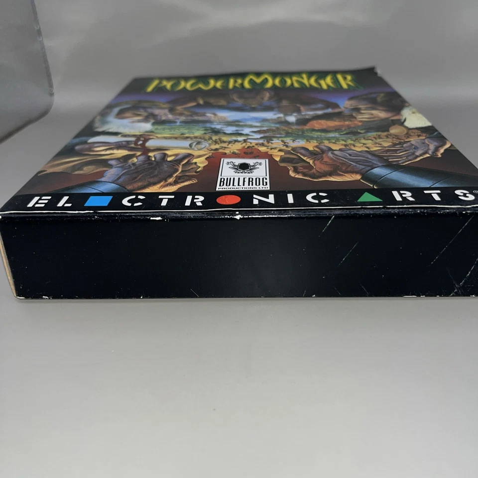 VINTAGE POWERMONGER BIG BOX IBM PC GAME BRAND NEW not sealed 1992 EA bullfrog  - Image 3 of 4
