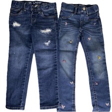 Girls Jeans Jeggings Lot Size 4T 4-5 Cat  Jack Wonder Nation Skinny Denim