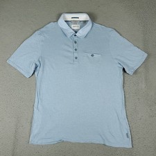 Ted Baker London Polo Shirt Mens Size 5 Blue Casual Short Sleeve 