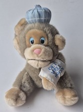 Vtg Russ Plush Caress Soft Pets Baby Chee Chee Plush Monkey Get Well Soon Gift