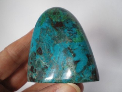 Natürliche Chrysokoll & Malachit freie Form, 164 Gramm, 55 x 5 x 34 mm, Peru