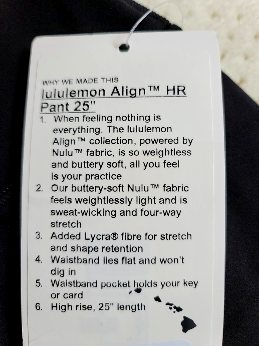 NWT Lululemon Hawaii Exclusive Hibiscus Graphic Align HR Leggings