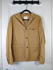 No Nationality NNO7 Men's Noble Military Chore Jacket Size 48 In Tan  