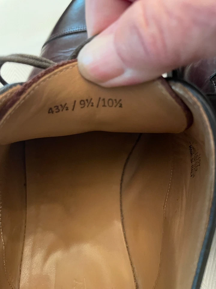 Suit Supply Vero Cuoio 棕色鞋头皮革正装鞋 尺码 10 1/2 意大利 — 第 3/4 张图片