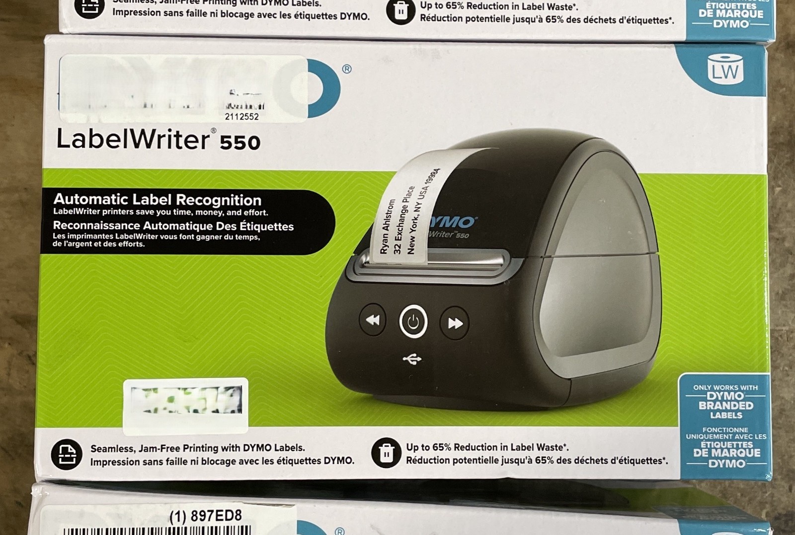 DYMO LabelWriter 550 Direct Thermal Label Printer 62 Lbl/Min - 2112552