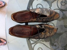 Cydwoq Vintage Shoes 36 Embossed Brown In Different Tones