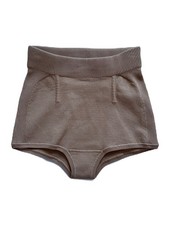 Naked Cashmere High-Waisted Knit Panties XS Beige Viscose Nylon Spandex Solid