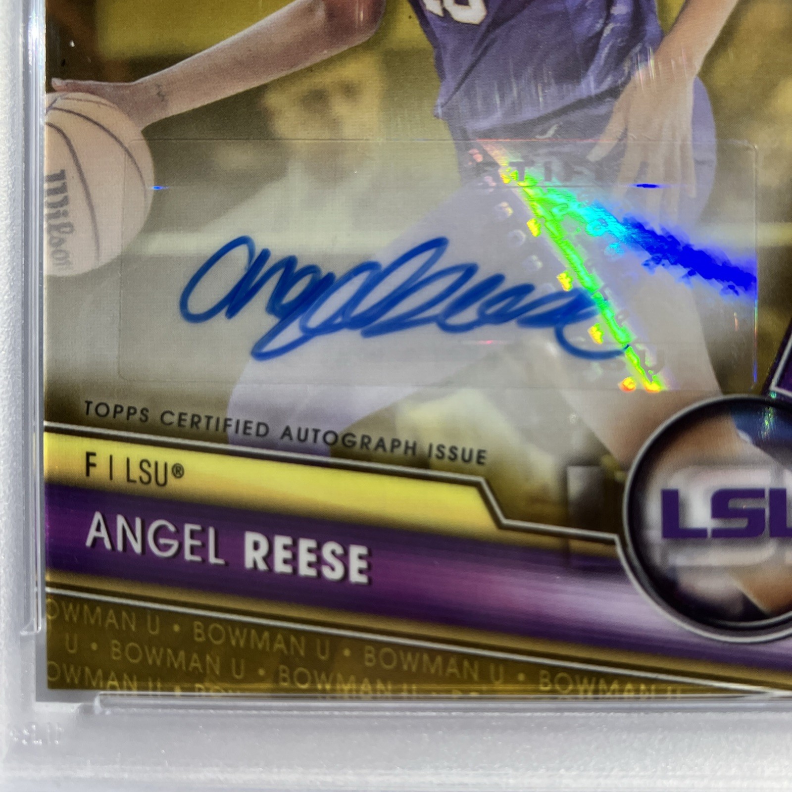 2023-24 Bowman University Chrome - Chrome Prospect Autographs Angel Reese PSA 10 view 4
