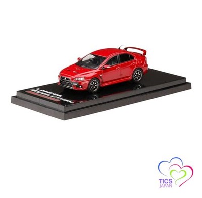 HJ64 1/64 Mitsubishi Lancer Evolution X FINAL EDITION mit Motorvitrinenmodell