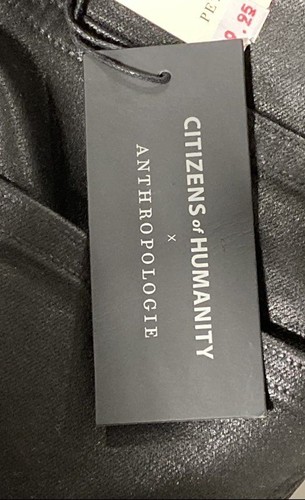 Citizens of Humanity Anthropologie Rocket High Rise Coated Jeans Womens 25 NWT - Picture 5 of 6