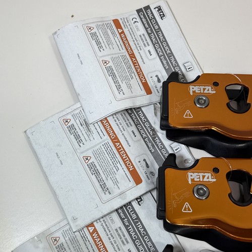 Petzl Trac Guide Trolley Orange P024AB00 Lot With Carabiners - Picture 6 of 11