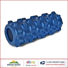 Compact 12-Inch Massage Roller with Textured Surface for Sore Muscle Relief