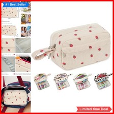 Big Capacity Pencil Case 3 Compartment Zipper Pouch School Supplies for Teens