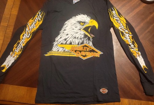 Vintage 1980s Harley-Davidson Screaming Eagle Long Sleeve T Shirt Auburn CA