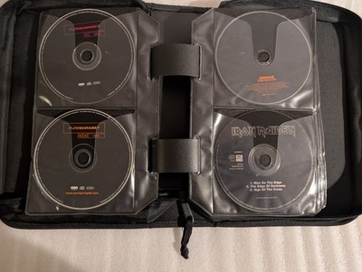 Case Logic CD Case 43 Cd Iron Maiden Promo MOBY Eminem TRAVIS Staind Garage Etc