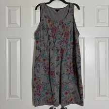 Torrid Fit And Flare Floral Tank Dress Size 2