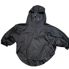 The North Face Large Black Parachute 1/2 Zip Hoodie Lightweight Polyester