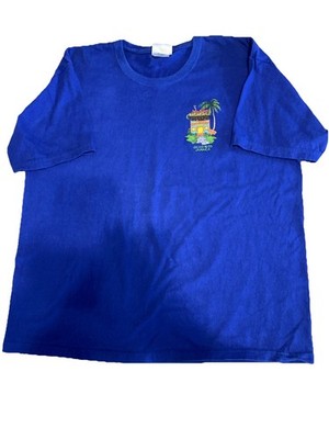 VTG Margaritaville Ocho Rios Jamaica T-Shirt XXL Blue Logo Parrot