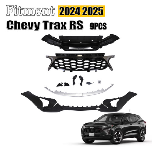 NEW Front Bumper Cover Grille Assembly Grill Fit For Chevy Trax RS 2024 2025