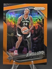Panini 2025 Prizm WNBA Jewell Loyd Las Vegas Aces Orange Prizm #57 /99