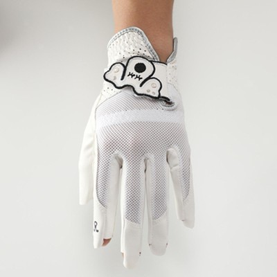 Damen Golfhandschuh Atmungsaktiv Sport Bequem Golfer Linkshand Weiß