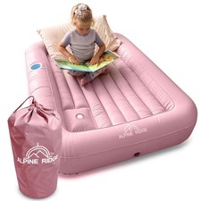 - Toddler Travel Bed with Safety Bumpers 4-Sided Portable Bed for Kids To...