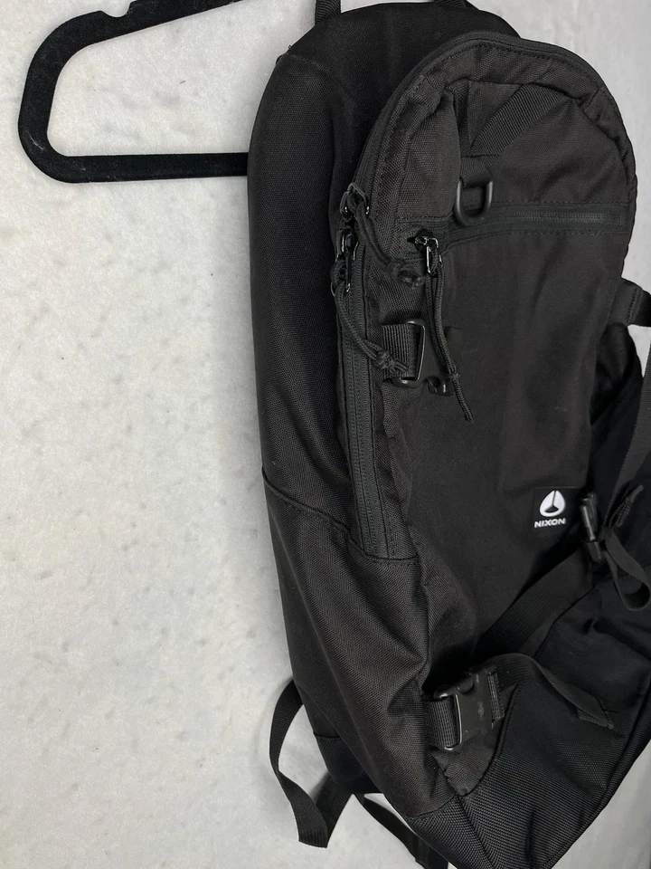Nixon Mochila Bolso Negro Laptop Escuela Viaje Mochila Hombre Mujer Nylon Foto 3 de 4