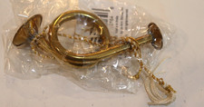 NWT Decorative Brass French Horn 3.5 Long By Santas Workbench
