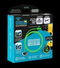 DRAINSHROOM Toss-Disposable Hair Clog Remover, 24 inch Reach, 8 Pack Drain Snake