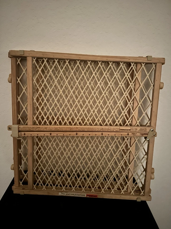 Puerta de seguridad de madera para niños/mascotas (juego de 2) Foto 2 de 2