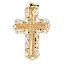 Cross Charm Pendant 14k Gold
