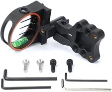 3-Pin .019 Fiber Optics Bow Sight For Compound Bow Hunting Competition Practice