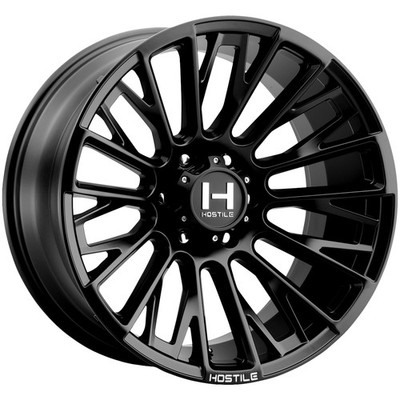 Hostile H144 Justice 22x12 6x5.5'' -44mm Gloss Black Wheel Rim 22'' Inch