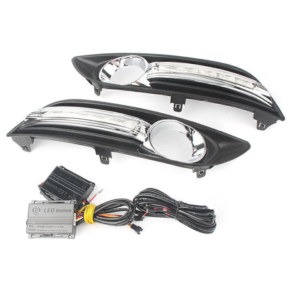 Luz LED dupla cor para Nissan Sentra 2013-14 2015 Drl condução diurna - Imagem 2 de 4