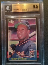 BGS 9.5 GEM MINT RC Kirby Puckett 1985 Donruss #438 TWINS Rookie LOW POP HOT!🔥