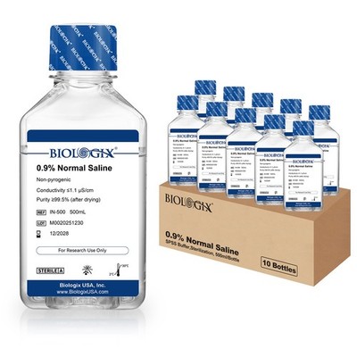 0.9% Sodium Chloride Solution, Normal Saline for Lab Research Only, Total 5000ml