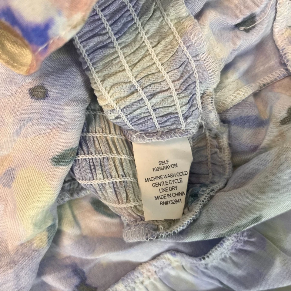 Mini Vestido Amanda Uprichard Multicolor Floral Para Mujer Talla XS Volantes Nivel Pastel Foto 4 de 4