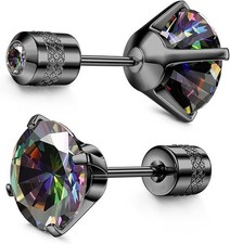 Hypoallergenic G23 Implant Grade Titanium Screw Back Earrings 20G Pure Titanium