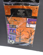 Halloween Haunted House Theme Plastic Tablecover 54 x 108 Party Decoration