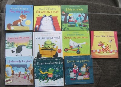 10 BK Age 4+  PreK - Gr 1 Usborne Phonics Readers Learn to Read
