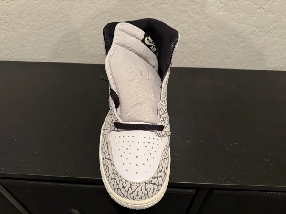 Air Jordan 1 Retro OG High White Cement - Image 4 of 4