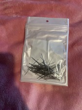 Pack of Over 100 Silver Metal Eye Head Pin Findings for Jewellery Making