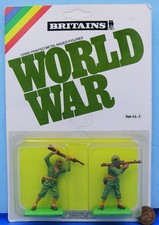 Britains Deetail metal-based Figures vtg WWII US INFANTRY MOC