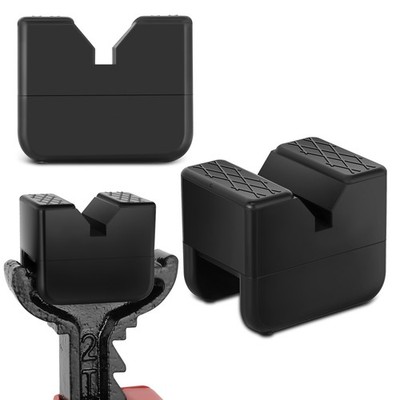 2''x4.93'' 4Ton Universal V groove Design Rubber Pad for Floor Jack Protection 2PC