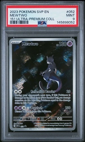 2023 POKEMON SVP PROMO 151 ULTRA-PREMIUM COLLECTION #052 MEWTWO PSA 9
