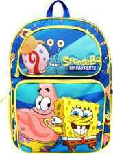Spongebob 16" Cargo Backpack - Large School Bag with Multiple Pockets