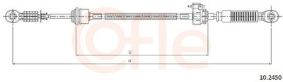 Seilzug Schaltgetriebe COFLE 10.2450 für FORD TRANSIT Bus F_E_ F_F_ F_G_ FAE_
