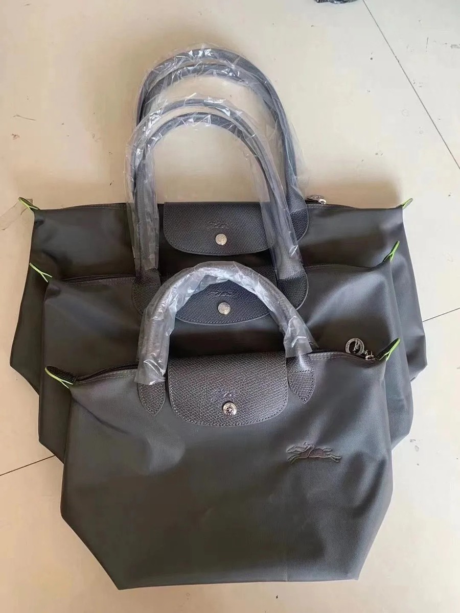 LONGCHAMP トートバッグ グレー graphite Longchamp Tote Graphite Ash Nylon Gray New outlet | eBay